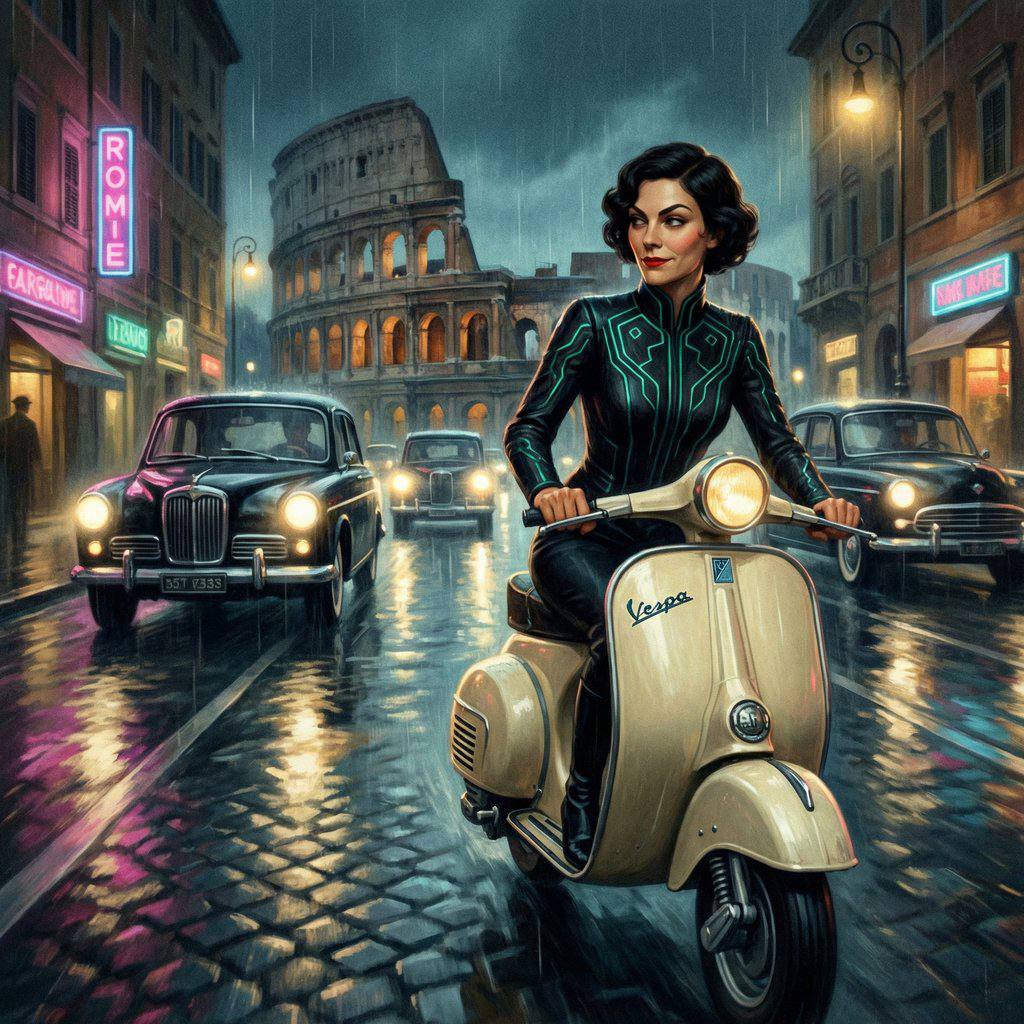 Погоня через Рим на Vespa